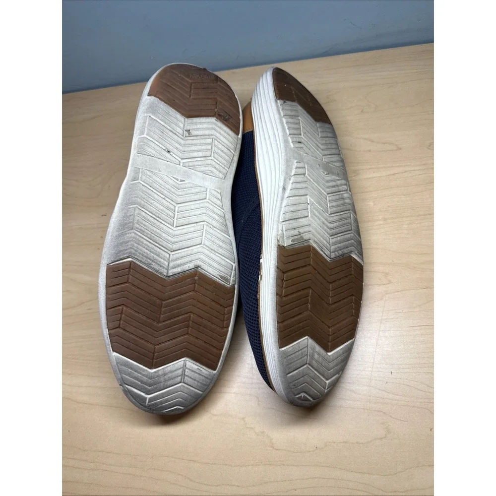 VILOCY Men's Mesh Dress Sneakers Oxfords Business Casual Dark Blue Brown 13/ 47